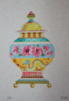 MC465 oriental dragon vase 7.5x13 13 Mesh Colors of Praise