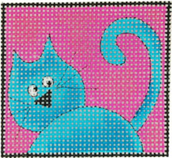 KK-114B Boo Cat 13 Mesh 3 x 3 With Stitch Guide Renaissance Designs 