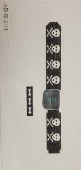 Watch Band WB51 Large 1 pc 6 x 1, 2 pc 4.5 x 1SKULL CROSSBONES 42 Point2Pointe