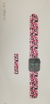 Watch Band WB39 Small 1pc 5.25 x 1, 2 pc 3.5 x 1 PINK CAMO Point2Pointe