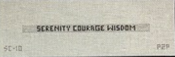 SC-10 Skinny Cuff Serenity Courage Wisdom 6.5 x a little less than .25 inch Point2Pointe