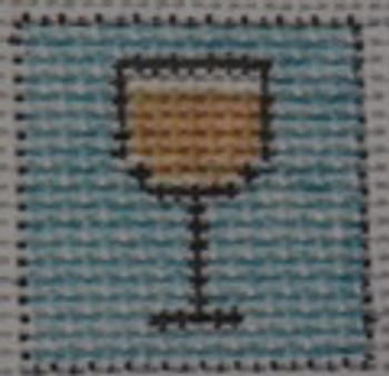 027-White Wine Glass 1 Inch Square, 18 Mesh Point2Pointe
