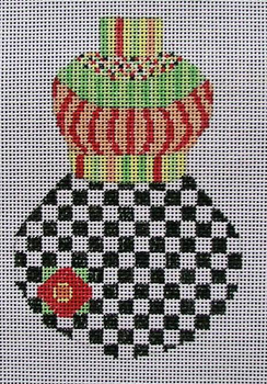 PM363 Ornament BL Chks 18 Mesh Penny MacLeod The Collection Designs