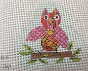 PM544 Owl 5” x 5” 18 Mesh Penny MacLeod The Collection Designs