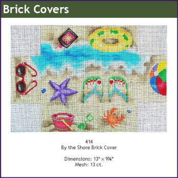 Brick Cover GE 414 By the Shore 13" x 9¾" Mesh: 13 Gayla Elliott