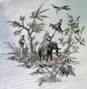 Animals:SB103 Toile Elephant 22x22 18 Mesh The Collection Designs!