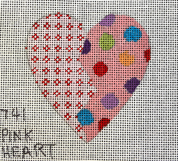 PM741 Pink Heart 3" x 3" 18m Penny MacLeod The Collection Designs