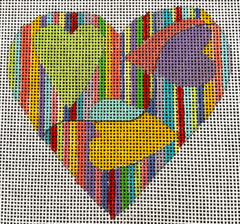 PM974 Heart Orn 3 1/2 18M Penny MacLeod The Collection Designs