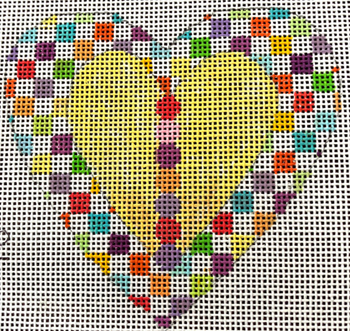 PM972 Heart Orn 3 1/2 18M Penny MacLeod The Collection Designs