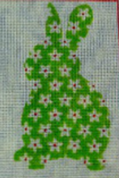 Bunnies:SB938B Bunny (green with white flowers) Mesh The Collection Designs!