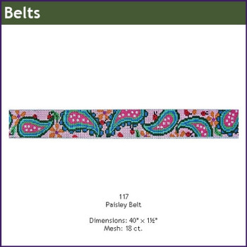 Belt GE 117 Paisley 1.25 X 40" Mesh: 18. GAYLA ELLIOTT