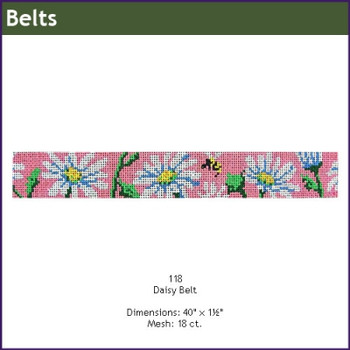 Belt GE 118 Daisies 1.25 X 40" Mesh: 18 GAYLA ELLIOTT