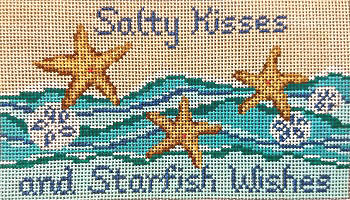 #94	 Starfish Wishes 13 Mesh  -  8" x 4-1/2"  Needle Crossings