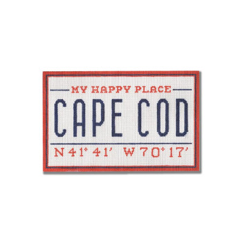 EG-SS 58 My Happy Place - Cape Cod 8.25 x 5.25 18 mesh Eddie & Ginger