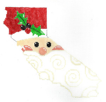 XO-206c California State Shaped Santa  6x6 18 Mesh The Meredith Collection