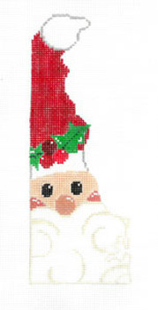 XO-206de Delaware State Shaped Santa 2 1/2 x 7  18 Mesh The Meredith Collection