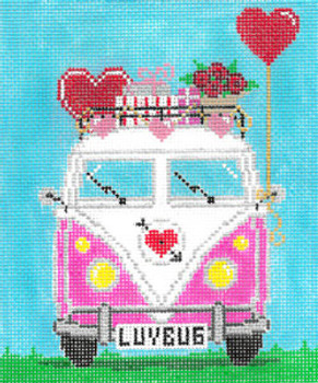 XO-208v Micro Bus Valentines Day 5x6  18 Mesh The Meredith Collection