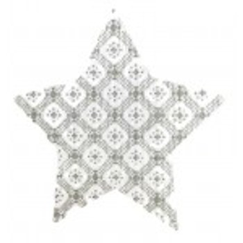 Wg12285 Kristi's 6" Star - silver 18ct Whimsy And Grace