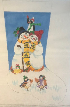 CSAV-003	Snowman couple w/penguin  18 x 23	 13 Mesh  The Point Of It All