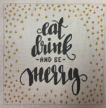 APCH13 Eat, Drink & be Merry 18 mesh 5.5 x 5.5 A Poore Girl Paints
