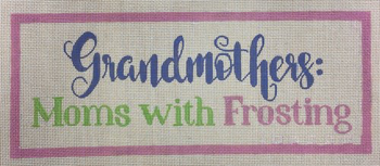 APLS06 Grandmothers: Moms with Frosting 18 mesh 11 x 4.5 A Poore Girl Paints