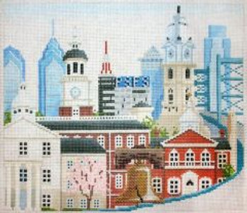 13966	Philadelphia Old & New 13m	12.5 x 10.5	 RittenHouse Needlepoint