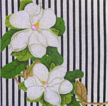 JM-03 Striped Magnolia 8" x 8" Mesh Jill Meyer Love You More