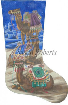 TTAXS236-13 Camels, stocking #13 Susan Roberts Needlepoint