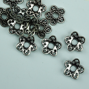 #MA-043 Silver Filigree Flower Metallic Accent Bead Sundance Designs