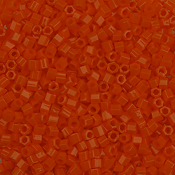#BDS-H406 Size 14 Orange Hex Beads Sundance Designs
