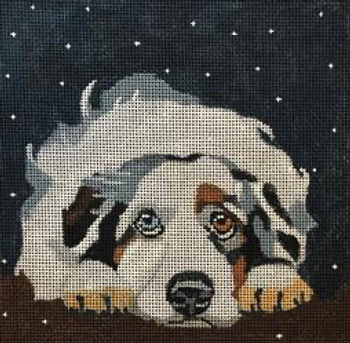 D10 6 x 6 Snow Watch Aussie 18 mesh, Melissa Prince