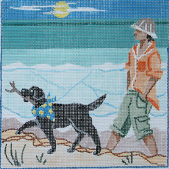 KL1151 WALKING THE DOG 6 X 6 18 Mesh KAMALA