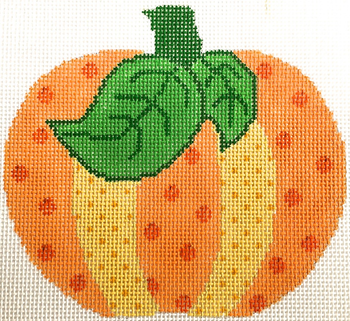 HB-350 Pumpkin Dots 43⁄4x43⁄4 18 Mesh Stitch Guide Included Hummingbird Designs