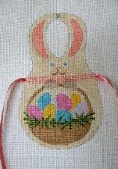1643 Easter Bunny 5 x 7 13 Mesh Bib Apron Jane Nichols Needlepoint