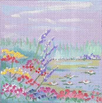 181980* Lavender Pond 5 x 5 13 Mesh JULIE THOMPSON