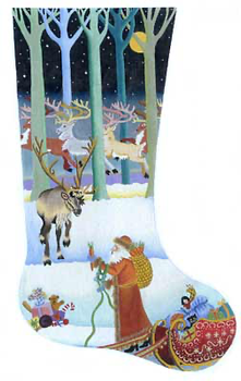 188003 Passing Out the Carrots Stocking 23" long 18 Mesh  Stocking JULIE THOMPSON