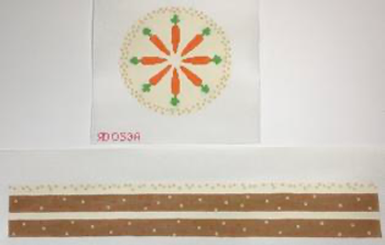 RD 053 Carrot Cake 13M 6'x3"x19" Rachel Donley Needlepoint Designs