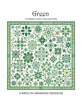 Green - Flower A Day 130w x 130h by CM Designs 20-1025