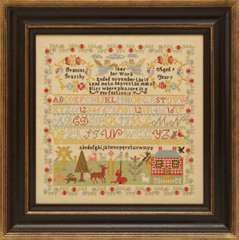 Frances Grassby 1845 191W x 183H by Hands Across The Sea Samplers 19-2535 YT