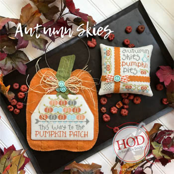 Autumn Skies Pumpkin Patch is 82 x 61 & Autumn Skies is 68 x 67 by Hands On Design 19-2332 YT