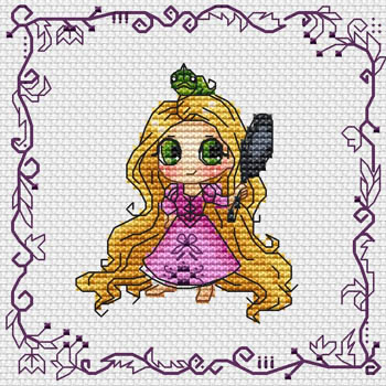 Baby Princess Rapunzel by Les Petites Croix De Lucie 19-2369