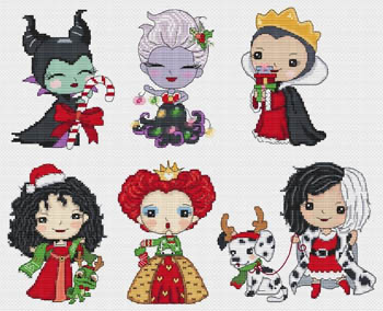 Princesses Of Evil Celebrate Christmas by Les Petites Croix De Lucie 19-2864
