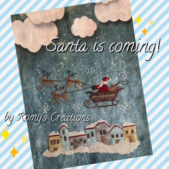 Santa Is Coming 80w x 80h by Romy's Creations 19-2738 YT