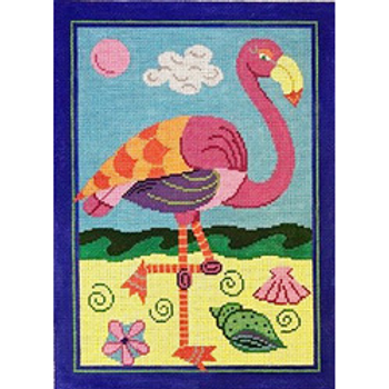 22502	HSF	Flamingo, bright colors	10 x 14	13 Mesh Patti Mann