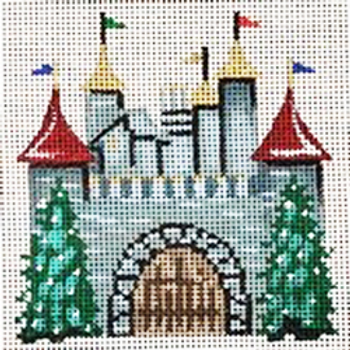 40034	CHR	Christmas house--castle 03 x 03	18 Mesh Patti Mann