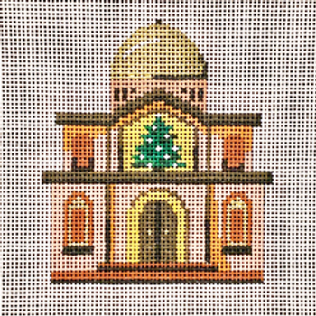 40032	CHR	Christmas house--domed building 03 x 03	18 Mesh Patti Mann