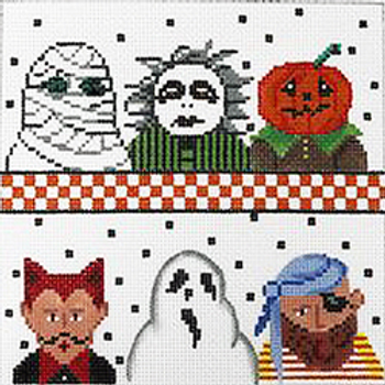 31002	HAL	Halloween Line Up	06 x 06	18 Mesh Patti Mann