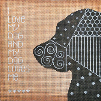 22010	PETS	I love my dog and my dog loves me	10 x 10	13  Mesh  Patti Mann