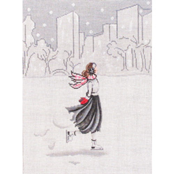 20001	RHD Ice skater with cityscape	09 x 12	18 Mesh  Patti Mann