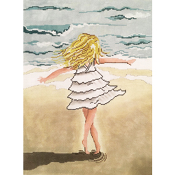 20019	RHD	Little girl spinning on the beach	09 x 12	18 Mesh  Patti Mann